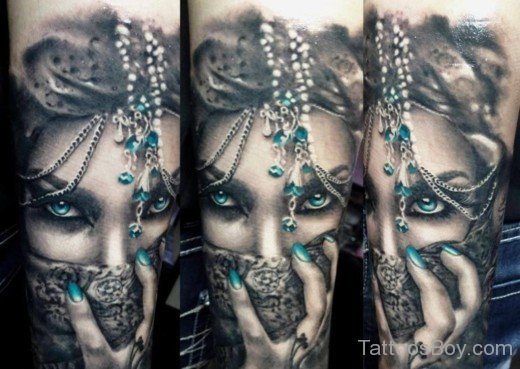 Beautiful Mask Tattoo-TB104