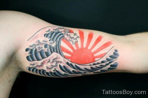 Beautiful Rising Sun Tattoo-TB1013