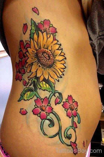Beautiful Sunflower Tattoo-TB1216