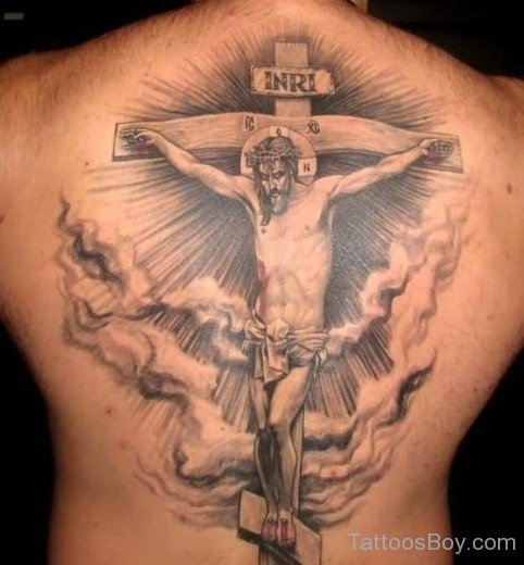 Best Jesus Tattoo On Back-TB14020