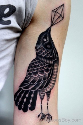 Bird Tattoo On Bicep-TB1018
