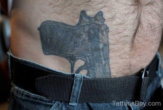 Black Gun Tattoo