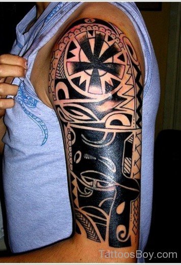 Black Maori Tribal Tattoo 36-TB1033