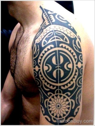Black Maori Tribal Tattoo-TB1044