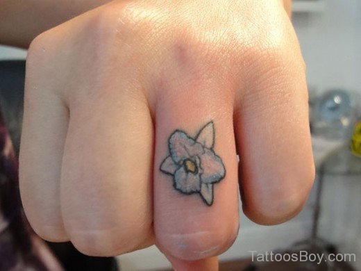 Black Outline Ring Tattoo-TB115