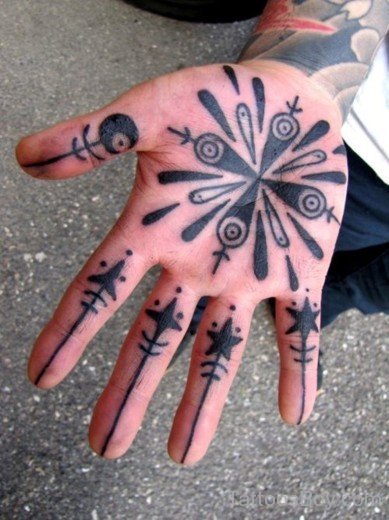 Black  Palm Tattoo