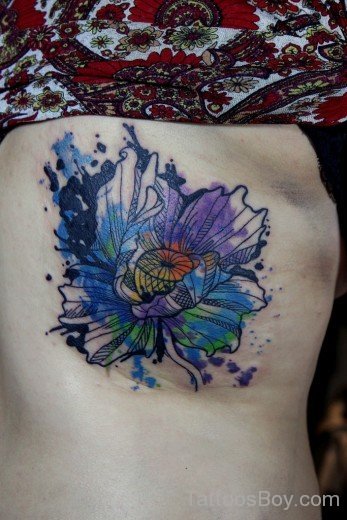 Blue Poppy Flower Tattoo-TB1015