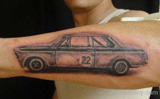 Car Tattoo Design On Arm-TB120