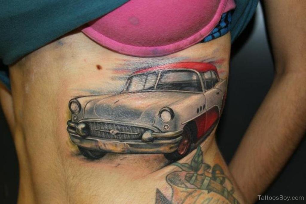 Permalink to Car Tattoo On Rib.