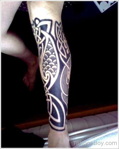 Celtic Leg Tattoo