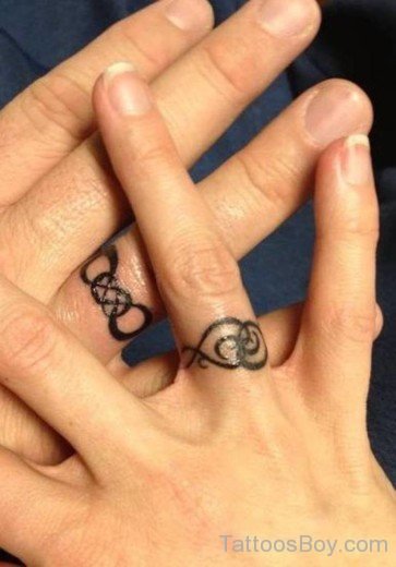 Celtic Wedding Ring Tattoo Design-TB119