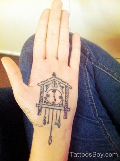 Clock Tattoo On Hand