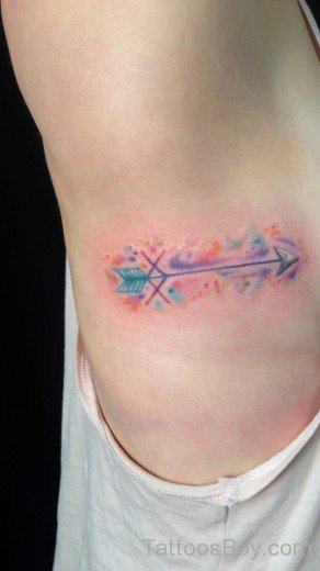 Colored Arrow Tattoo Design -TB1441