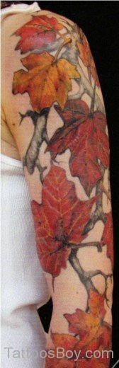  Leaf Tattoo Design-TB1047