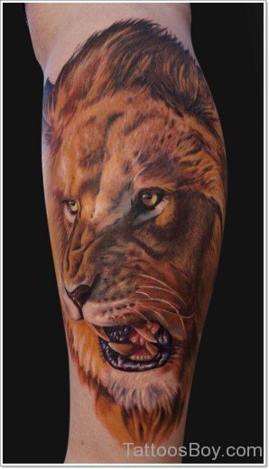 Colored Lion Tattoo-TB1024