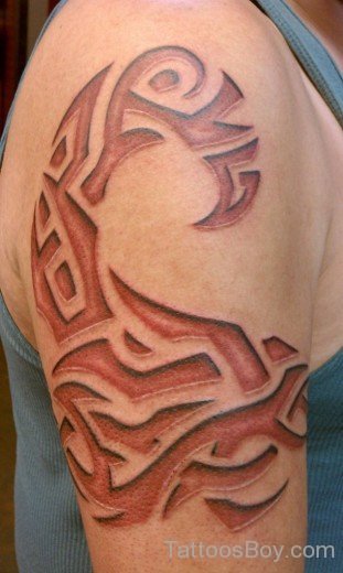 Colored Maori Tribal Tattoo Design-TB1047