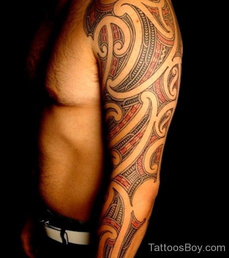Colored Maori Tribal Tattoo-TB1048