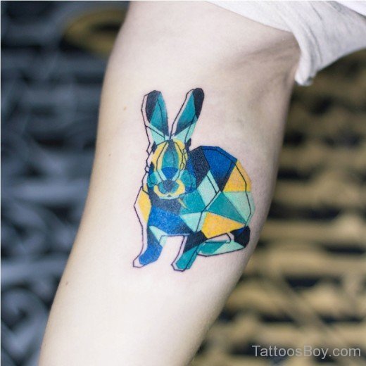 Colored Rabbit Tattoo-TB126