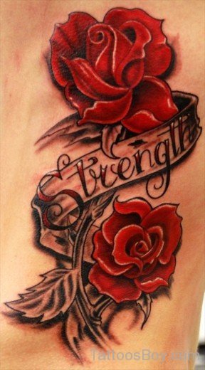 Colored Rose Tattoo