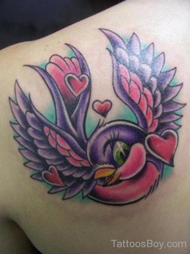 Colored Sparrow Tattoo-Tb1032