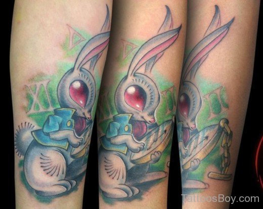 Colorful Rabbit Tattoo-TB130