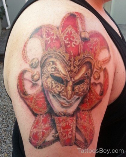 Cool Venetian Mask Tattoo-TB1031