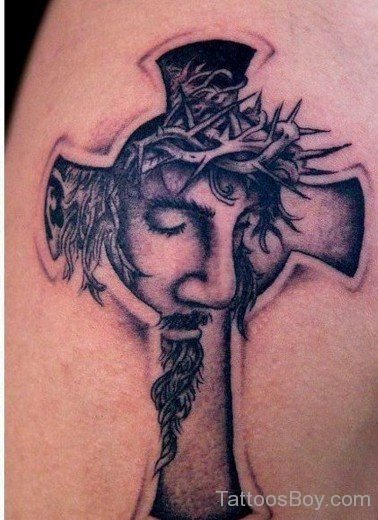 Cross And Jesus Tattoo