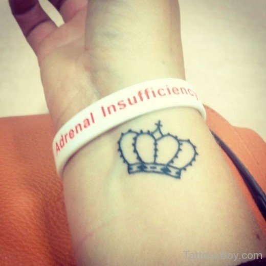 Crown Tattoo Design On Wrist-TB1428