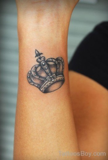 Crown Tattoo On Arm 7-TB1062