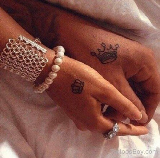 Crown Tattoo On Hand