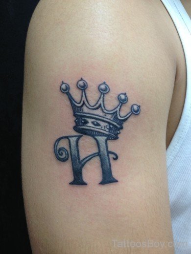 Crown Tattoo On Shoulder-TB1078
