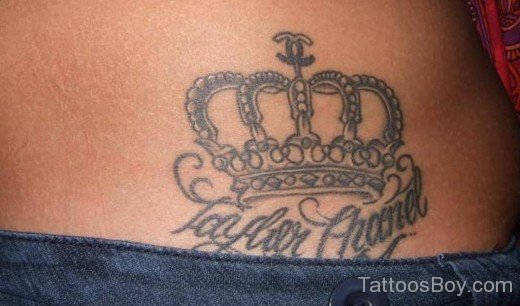 Crown Tattoo On Waist-TB1080