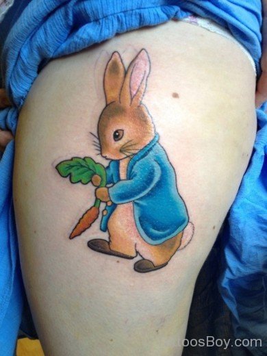 Cute Rabbit Tattoo Design 2-TB139