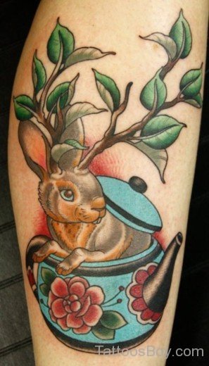 Cute Rabbit Tattoo 2-TB137