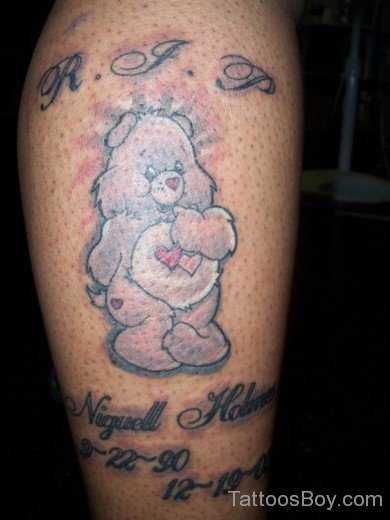 Cute Teddy Bear Tattoo 5-TB121