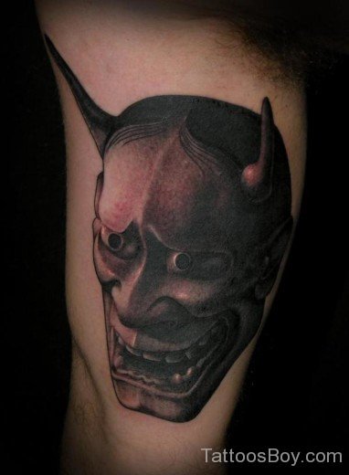 Devil Tattoo On Bicep