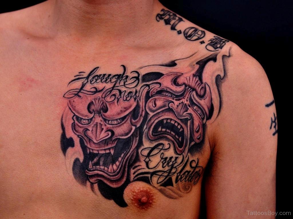 Traditional Devil Chest Tattoo - wide 4