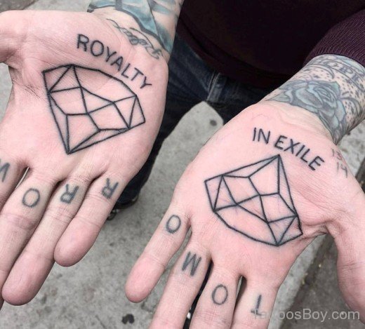 Diamond Tattoo On Palm