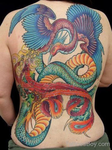 Dragon Tattoo On Back