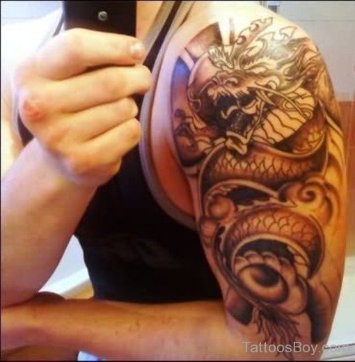 Dragon Tattoo On Bicep