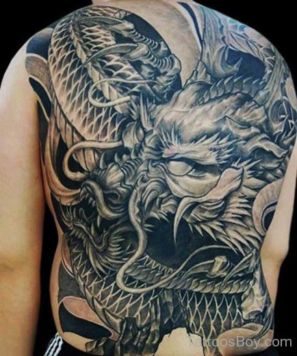 Dragon Tattoo On Full Back-TB1417