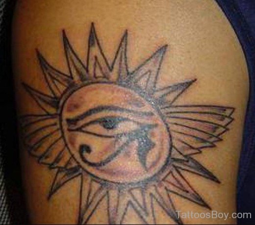 Egyptian Sun Tattoo-TB1030