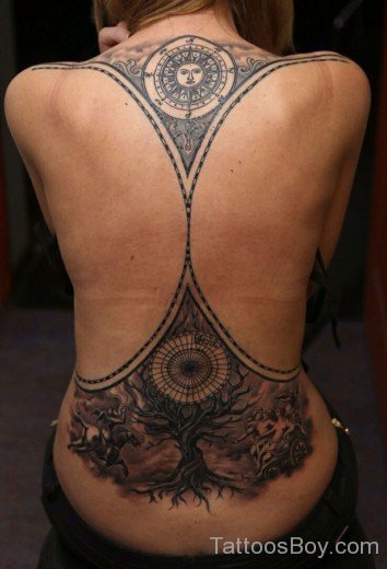 Elegant Back Tattoo