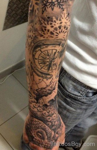 Elegant Full Sleeve Tattoo-TB1041