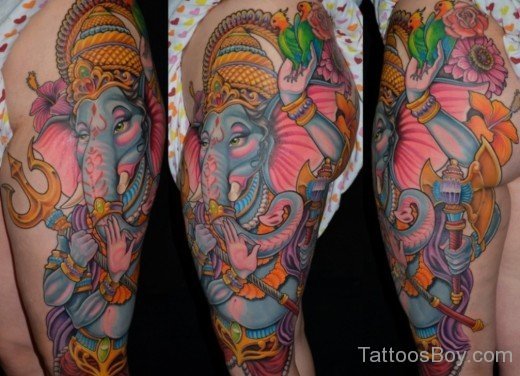 Elegant Ganesha Tattoo Design-TB1033