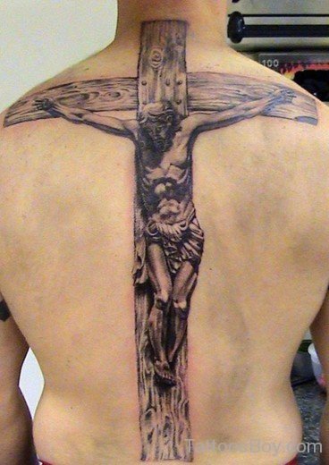 Jesus Tattoo On Back