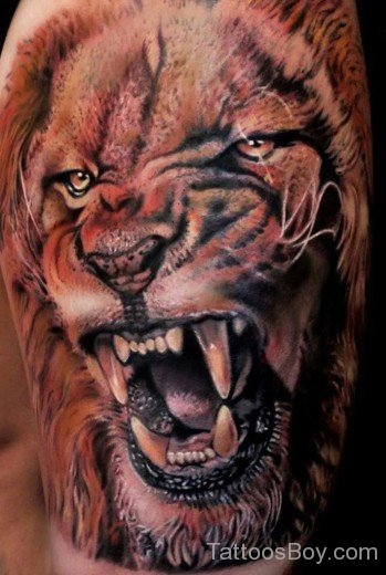 Elegant Lion Tattoo
