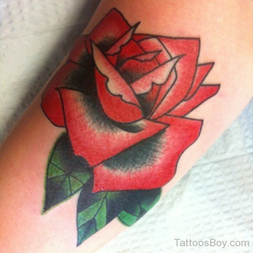 Elegant Rose Tattoo