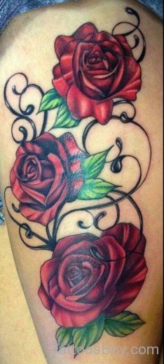 Elegant Rose Tattoo