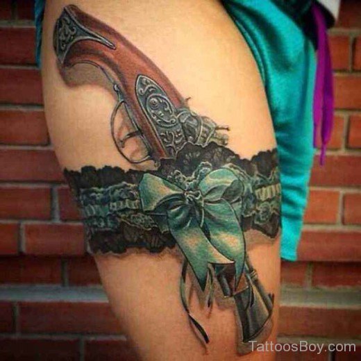 Elegant Thigh Tattoo